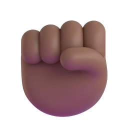 Raised Fist: Medium-dark Skin Tone Emoji Copy Paste ― ✊🏾 - microsoft-teams-gifs