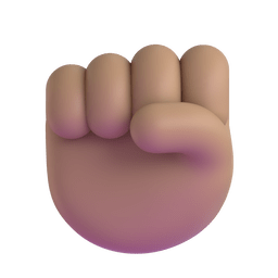 Raised Fist: Medium Skin Tone Emoji Copy Paste ― ✊🏽 - microsoft-teams-gifs