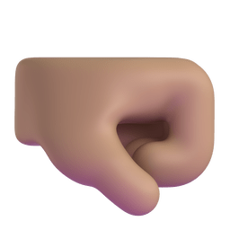 Right-facing Fist: Medium Skin Tone Emoji Copy Paste ― 🤜🏽 - microsoft-teams-gifs