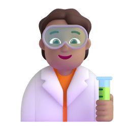 Scientist: Medium Skin Tone Emoji Copy Paste ― 🧑🏽‍🔬 - microsoft-teams-gifs