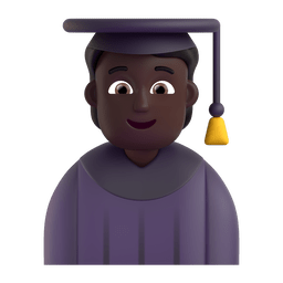 Student: Dark Skin Tone Emoji Copy Paste ― 🧑🏿‍🎓 - microsoft-teams-gifs