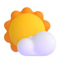 Sun Behind Small Cloud Emoji Copy Paste ― 🌤️ - microsoft-teams-gifs