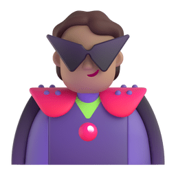 Supervillain: Medium Skin Tone Emoji Copy Paste ― 🦹🏽 - microsoft-teams-gifs