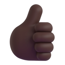 Thumbs Up: Dark Skin Tone Emoji Copy Paste ― 👍🏿 - microsoft-teams-gifs