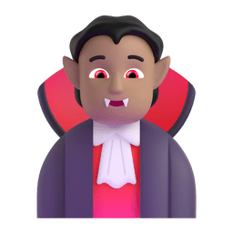 Vampire: Medium Skin Tone Emoji Copy Paste ― 🧛🏽 - microsoft-teams-gifs