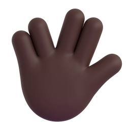 Vulcan Salute: Dark Skin Tone Emoji Copy Paste ― 🖖🏿 - microsoft-teams-gifs