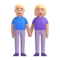 Woman And Man Holding Hands: Medium-light Skin Tone Emoji Copy Paste ― 👫🏼 - microsoft-teams-gifs