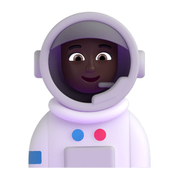 Woman Astronaut: Dark Skin Tone Emoji Copy Paste ― 👩🏿‍🚀 - microsoft-teams-gifs