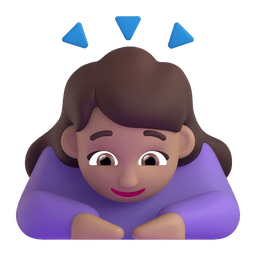 Woman Bowing: Medium Skin Tone Emoji Copy Paste ― 🙇🏽‍♀ - microsoft-teams-gifs
