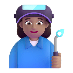 Woman Factory Worker: Medium Skin Tone Emoji Copy Paste ― 👩🏽‍🏭 - microsoft-teams-gifs