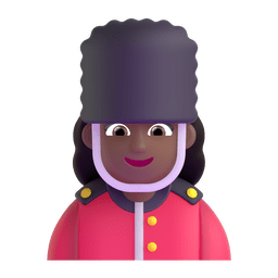 Woman Guard: Medium-dark Skin Tone Emoji Copy Paste ― 💂🏾‍♀ - microsoft-teams-gifs