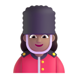 Woman Guard: Medium Skin Tone Emoji Copy Paste ― 💂🏽‍♀ - microsoft-teams-gifs