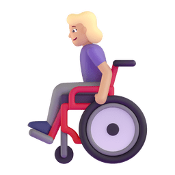Woman In Manual Wheelchair: Medium-light Skin Tone Emoji Copy Paste ― 👩🏼‍🦽 - microsoft-teams-gifs