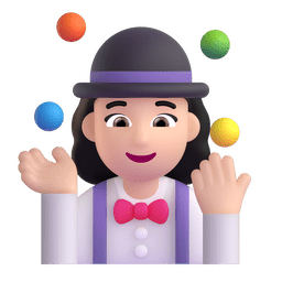 Woman Juggling: Light Skin Tone Emoji Copy Paste ― 🤹🏻‍♀ - microsoft-teams-gifs