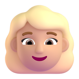Woman: Medium-light Skin Tone, Blond Hair Emoji Copy Paste ― 👱🏼‍♀ - microsoft-teams-gifs