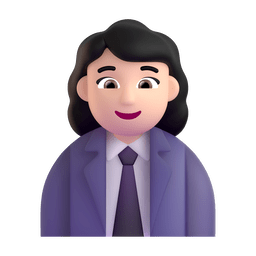 Woman Office Worker: Light Skin Tone Emoji Copy Paste ― 👩🏻‍💼 - microsoft-teams-gifs