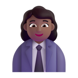 Woman Office Worker: Medium-dark Skin Tone Emoji Copy Paste ― 👩🏾‍💼 - microsoft-teams-gifs