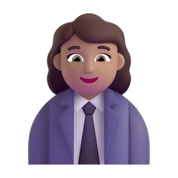 Woman Office Worker: Medium Skin Tone Emoji Copy Paste ― 👩🏽‍💼 - microsoft-teams-gifs