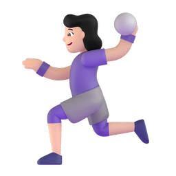 Woman Playing Handball: Light Skin Tone Emoji Copy Paste ― 🤾🏻‍♀ - microsoft-teams-gifs