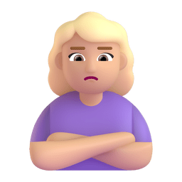 Woman Pouting: Medium-light Skin Tone Emoji Copy Paste ― 🙎🏼‍♀ - microsoft-teams-gifs