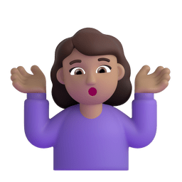Woman Shrugging: Medium Skin Tone Emoji Copy Paste ― 🤷🏽‍♀ - microsoft-teams-gifs