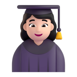 Woman Student: Light Skin Tone Emoji Copy Paste ― 👩🏻‍🎓 - microsoft-teams-gifs