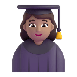Woman Student: Medium Skin Tone Emoji Copy Paste ― 👩🏽‍🎓 - microsoft-teams-gifs