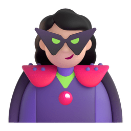 Woman Supervillain: Light Skin Tone Emoji Copy Paste ― 🦹🏻‍♀ - microsoft-teams-gifs
