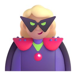 Woman Supervillain: Medium-light Skin Tone Emoji Copy Paste ― 🦹🏼‍♀ - microsoft-teams-gifs