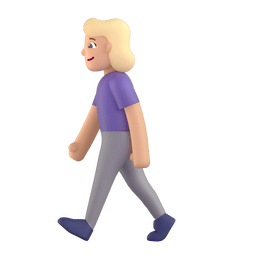 Woman Walking: Medium-light Skin Tone Emoji Copy Paste ― 🚶🏼‍♀ - microsoft-teams-gifs