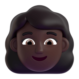 Woman: Dark Skin Tone Emoji Copy Paste ― 👩🏿 - microsoft-teams-gifs