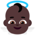 Baby Angel: Dark Skin Tone Emoji Copy Paste ― 👼🏿 - microsoft