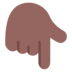 Backhand Index Pointing Down: Medium-dark Skin Tone Emoji Copy Paste ― 👇🏾 - microsoft