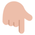 Backhand Index Pointing Down: Medium-light Skin Tone Emoji Copy Paste ― 👇🏼 - microsoft