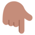 Backhand Index Pointing Down: Medium Skin Tone Emoji Copy Paste ― 👇🏽 - microsoft