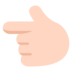 Backhand Index Pointing Left: Light Skin Tone Emoji Copy Paste ― 👈🏻 - microsoft