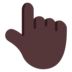 Backhand Index Pointing Up: Dark Skin Tone Emoji Copy Paste ― 👆🏿 - microsoft