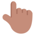 Backhand Index Pointing Up: Medium Skin Tone Emoji Copy Paste ― 👆🏽 - microsoft