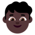 Boy: Dark Skin Tone Emoji Copy Paste ― 👦🏿 - microsoft