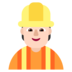 Construction Worker: Light Skin Tone Emoji Copy Paste ― 👷🏻 - microsoft