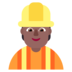 Construction Worker: Medium-dark Skin Tone Emoji Copy Paste ― 👷🏾 - microsoft