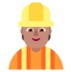 Construction Worker: Medium Skin Tone Emoji Copy Paste ― 👷🏽 - microsoft