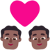 Couple With Heart: Man, Man, Medium-dark Skin Tone Emoji Copy Paste ― 👨🏾‍❤️‍👨🏾 - microsoft