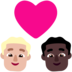 Couple With Heart: Man, Man, Medium-light Skin Tone, Dark Skin Tone Emoji Copy Paste ― 👨🏼‍❤️‍👨🏿 - microsoft