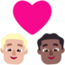 Couple With Heart: Man, Man, Medium-light Skin Tone, Medium-dark Skin Tone Emoji Copy Paste ― 👨🏼‍❤️‍👨🏾 - microsoft