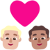 Couple With Heart: Man, Man, Medium-light Skin Tone, Medium Skin Tone Emoji Copy Paste ― 👨🏼‍❤️‍👨🏽 - microsoft