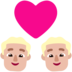 Couple With Heart: Man, Man, Medium-light Skin Tone Emoji Copy Paste ― 👨🏼‍❤️‍👨🏼 - microsoft