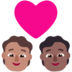 Couple With Heart: Person, Person, Medium Skin Tone, Medium-dark Skin Tone Emoji Copy Paste ― 🧑🏽‍❤️‍🧑🏾 - microsoft
