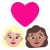 Couple With Heart: Woman, Woman, Medium-light Skin Tone, Medium Skin Tone Emoji Copy Paste ― 👩🏼‍❤️‍👩🏽 - microsoft