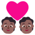 Couple With Heart: Medium-dark Skin Tone Emoji Copy Paste ― 💑🏾 - microsoft